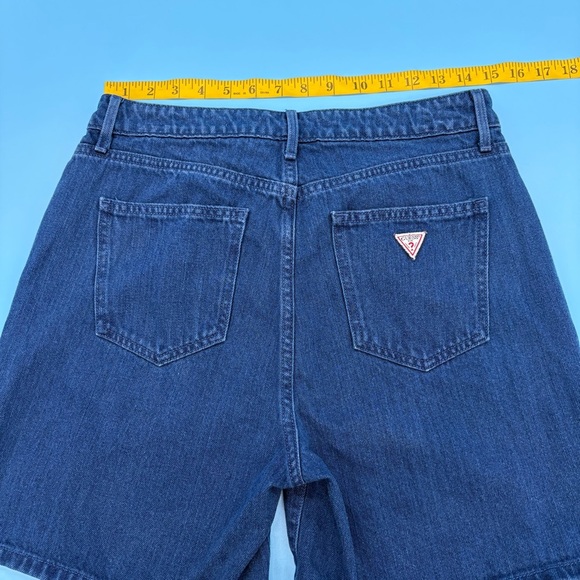 Guess Vintage Blue Jean Shorts Classic Style Size 29 - Picture 7 of 8